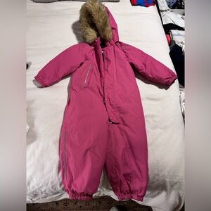 Riema Magenta Pink One Piece Snowsuit 2T